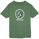 t-shirt-krotki-rekaw-zielona-dla-dziecka-crisp-stone-dark-kelly-volcom