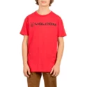 t-shirt-krotki-rekaw-czerwona-dla-dziecka-line-euro-true-red-volcom