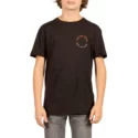 t-shirt-krotki-rekaw-czarna-dla-dziecka-base-black-volcom