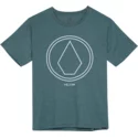 t-shirt-krotki-rekaw-zielona-dla-dziecka-pinline-stone-pine-volcom