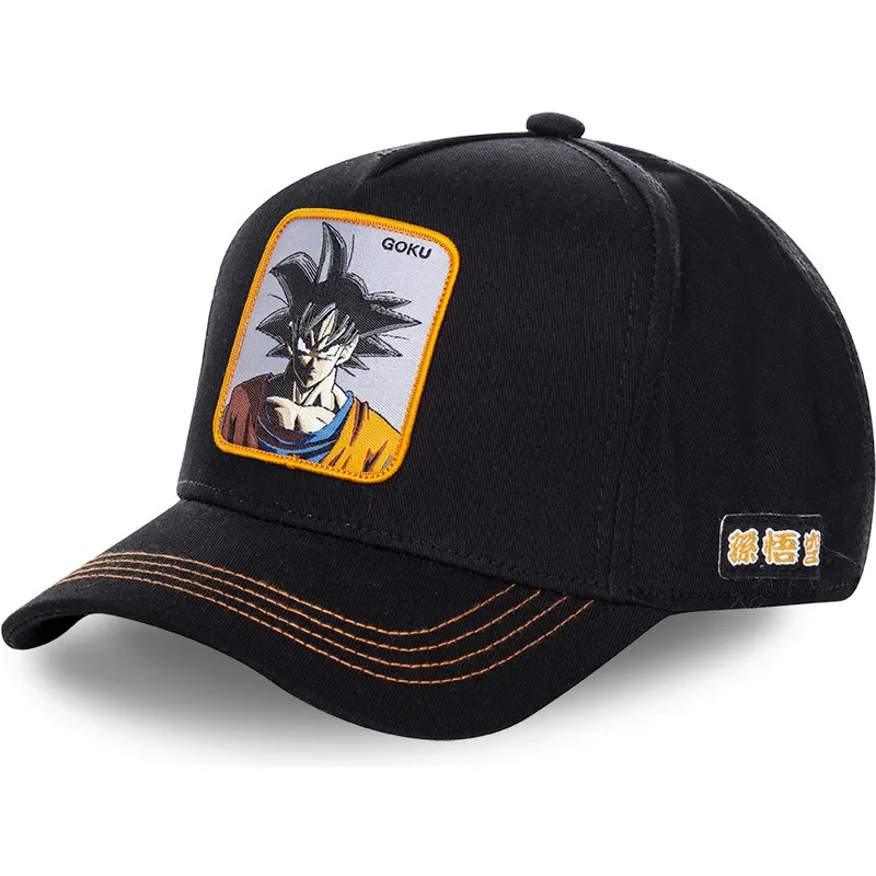 kepure-islenkta-juoda-snapback-gokc-son-goku-dragon-ball-capslab