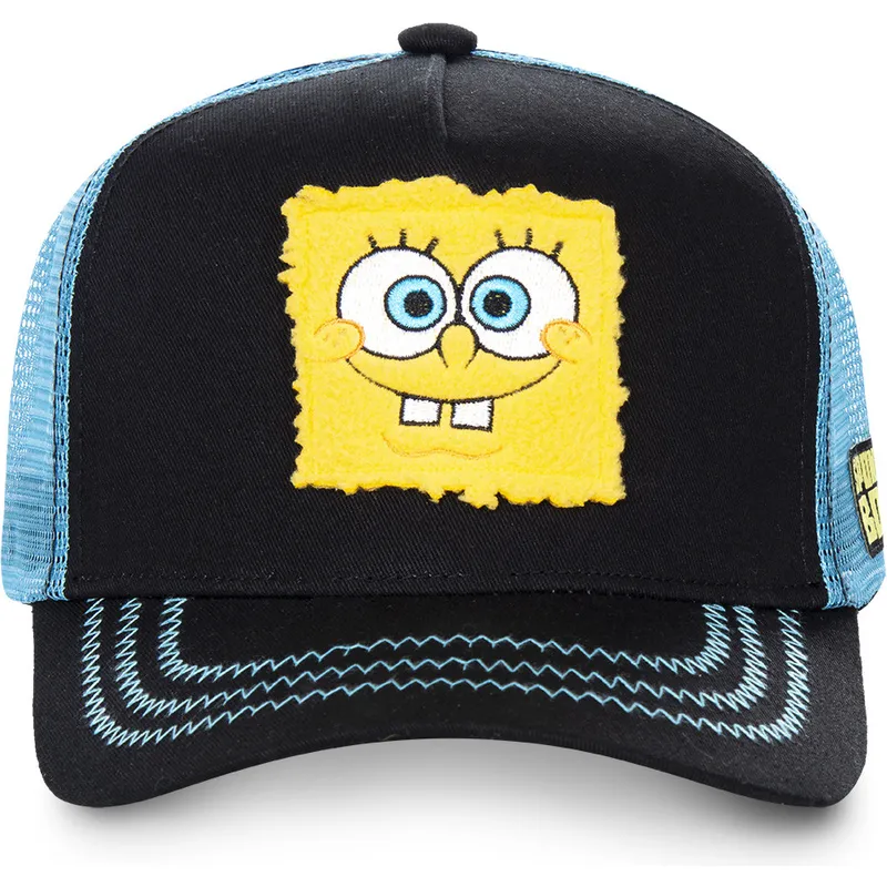 kepure-islenkta-juoda-snapback-spoblk-kempiniukas-placiakelnis-spongebob-capslab