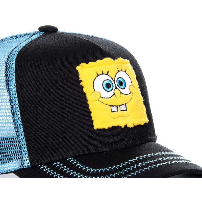 kepure-islenkta-juoda-snapback-spoblk-kempiniukas-placiakelnis-spongebob-capslab