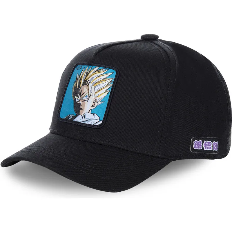 kepure-islenkta-juoda-snapback-super-saiyan-2-supb-son-gohan-dragon-ball-capslab