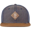 snapback-2tone-oxford-niebiesko-brazowa-czapka-6-panelowa-djinns
