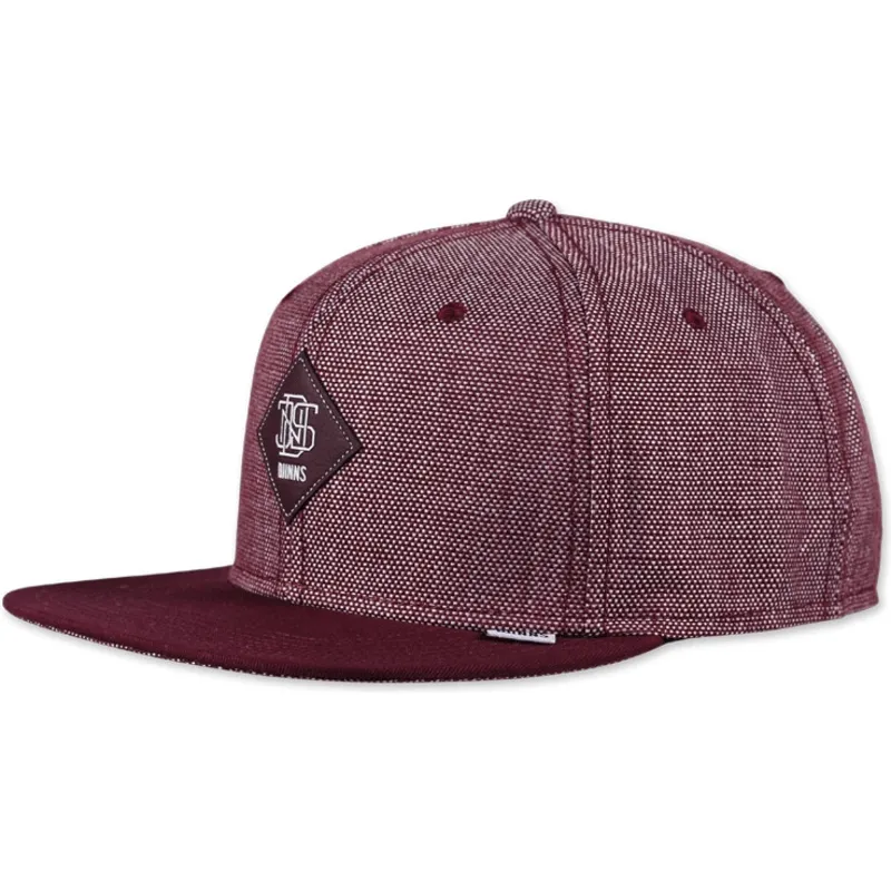 kepure-6-skydeliai-raudona-snapback-2tone-oxford-djinns
