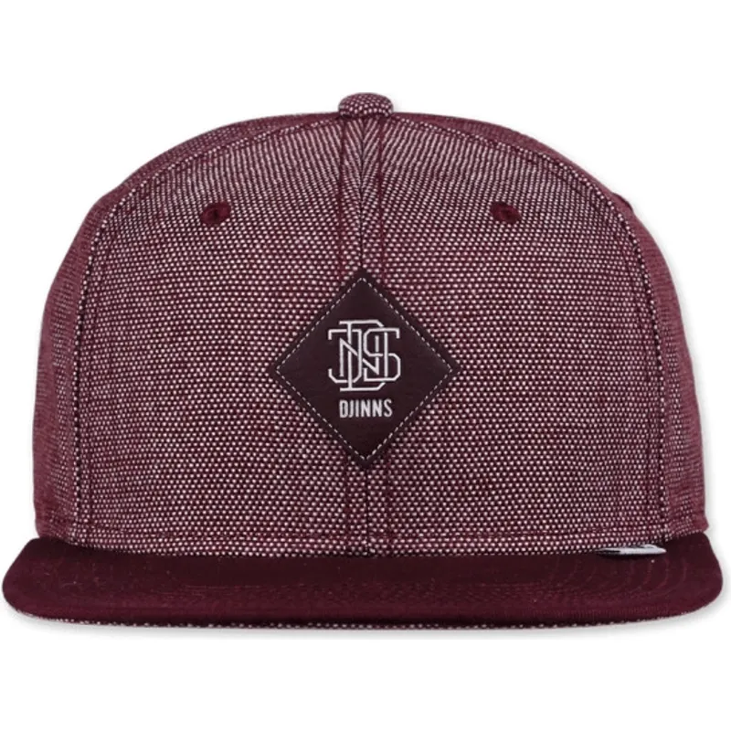 kepure-6-skydeliai-raudona-snapback-2tone-oxford-djinns
