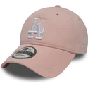 rozowa-zakrzywiona-czapka-regulowana-9twenty-essential-packable-los-angeles-dodgers-mlb-od-new-era