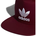 plaska-czapka-ciemno-czerwony-snapback-trefoil-adidas