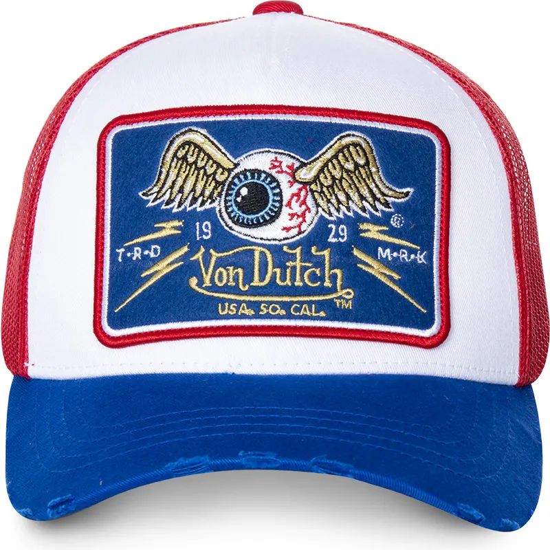 kepure-islenkta-balta-snapback-truck18-von-dutch