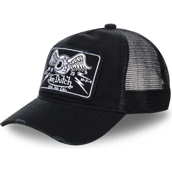 Kepurė išlenkta juoda snapback TRUCK07 Von Dutch