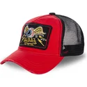 kepure-islenkta-raudona-snapback-truck05-von-dutch