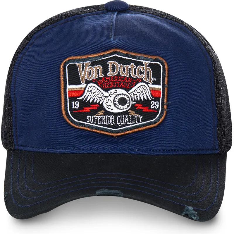 kepure-islenkta-melyna-snapback-truck03-von-dutch