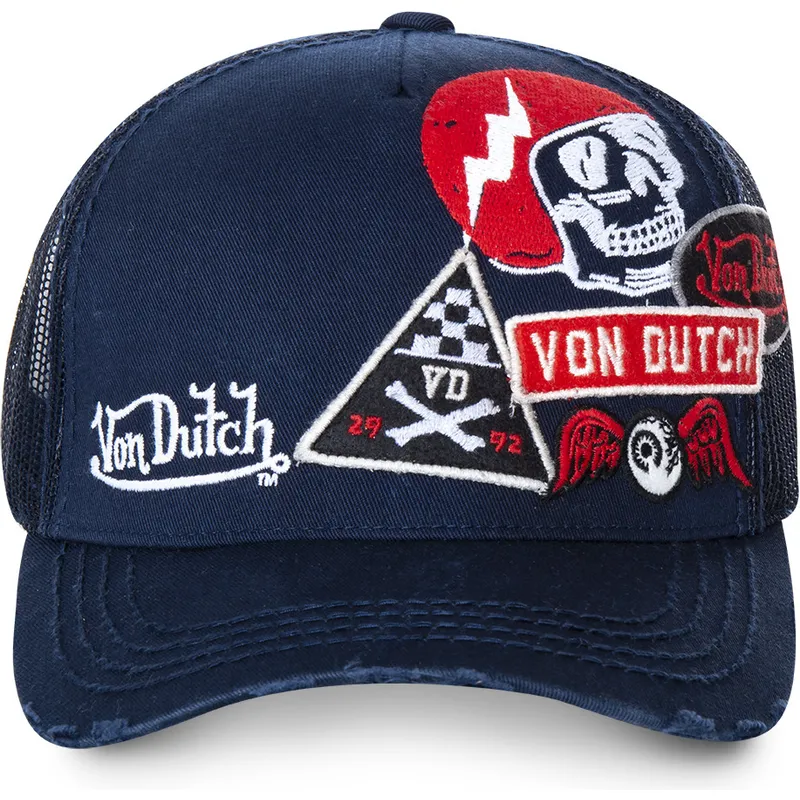 kepure-islenkta-tamsiai-melyna-snapback-murph3-von-dutch
