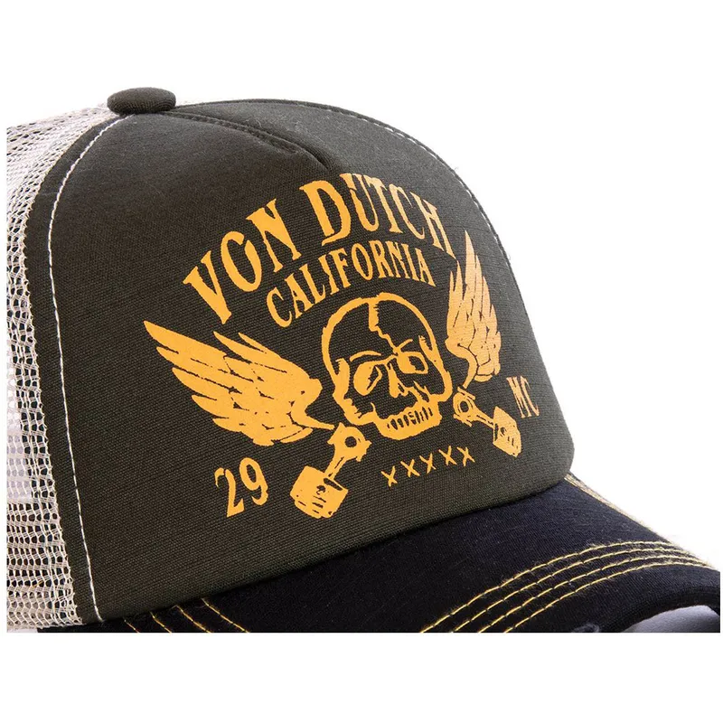 kepure-islenkta-vilkikas-ruda-snapback-crew5-von-dutch