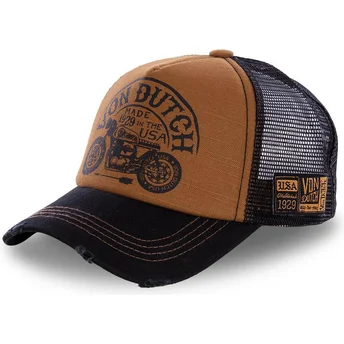 kepure-islenkta-ruda-snapback-crew6-von-dutch