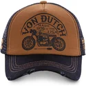 kepure-islenkta-ruda-snapback-crew6-von-dutch