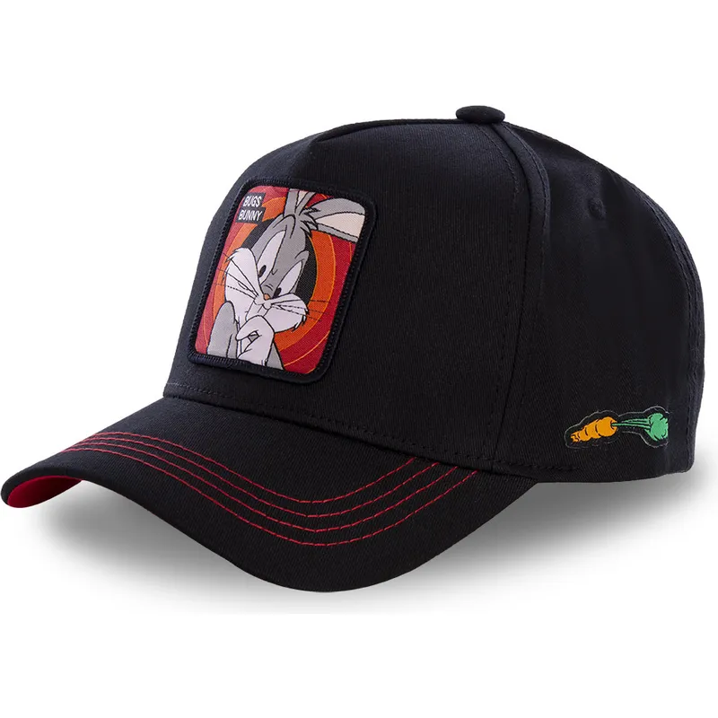 kepure-islenkta-juoda-snapback-bug2-kiskis-bagsis-looney-tunes-capslab