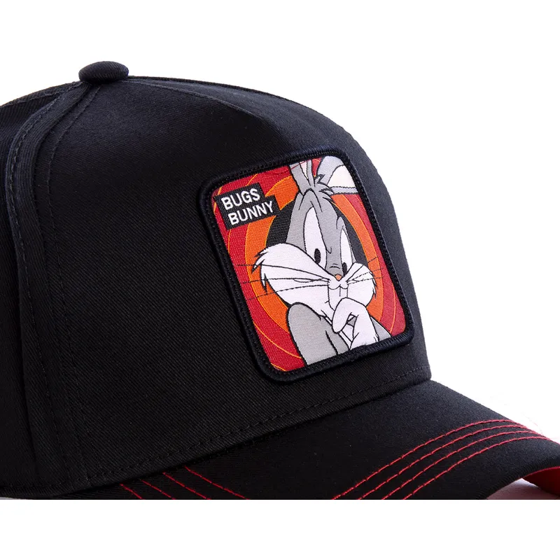 kepure-islenkta-juoda-snapback-bug2-kiskis-bagsis-looney-tunes-capslab