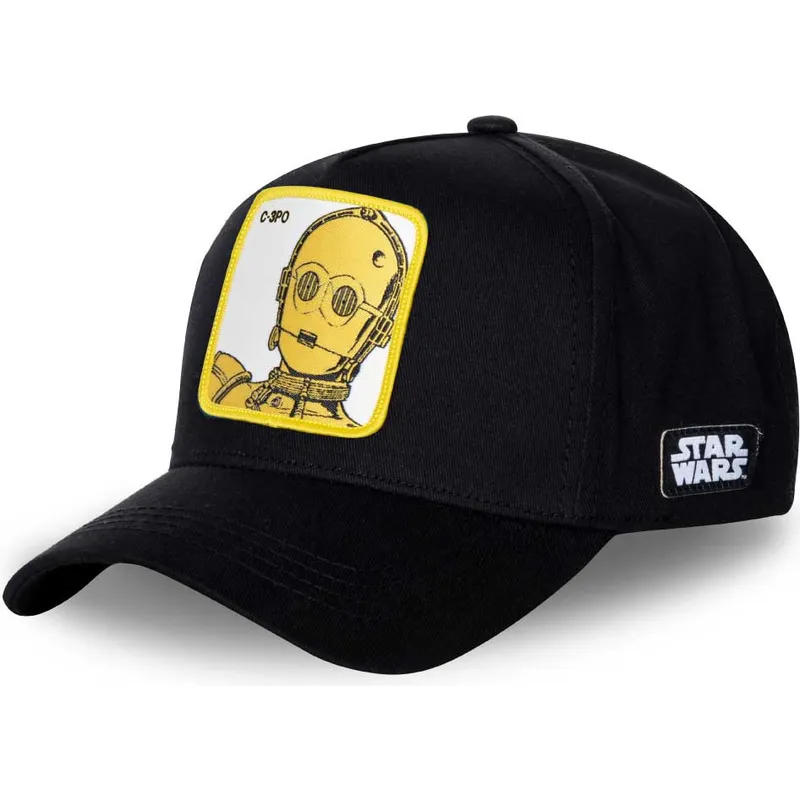 kepure-islenkta-juoda-snapback-c3p3-c-3po-star-wars-capslab kepure-islenkta-juoda-snapback-c3p3-c-3po-star-wars-capslab