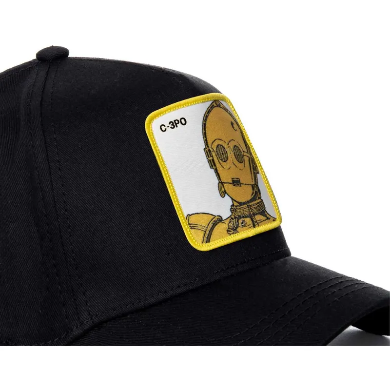 kepure-islenkta-juoda-snapback-c3p3-c-3po-star-wars-capslab kepure-islenkta-juoda-snapback-c3p3-c-3po-star-wars-capslab