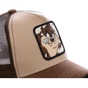 cap-islenkta-brown-snapback-diablo-tasmanian-devil-looney-tunes-capslab
