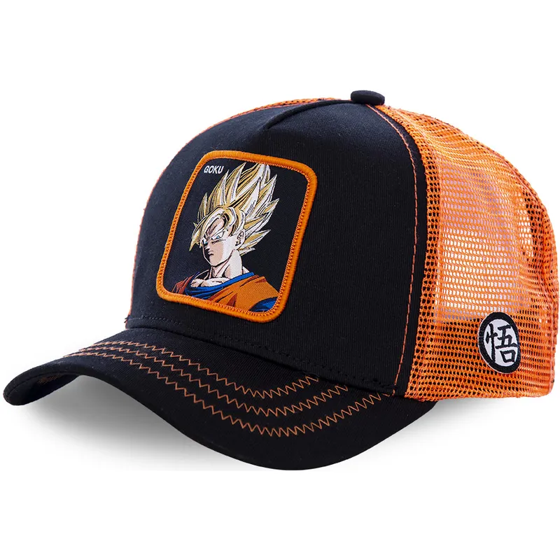 cap-islenkta-black-snapback-son-goku-dragon-ball-capslab