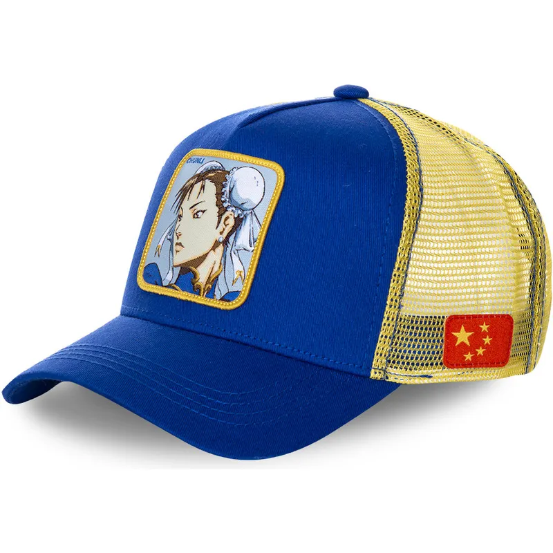 kepure-islenkta-melyna-snapback-chu-chun-li-street-fighter-capslab kepure-islenkta-melyna-snapback-chu-chun-li-street-fighter-capslab