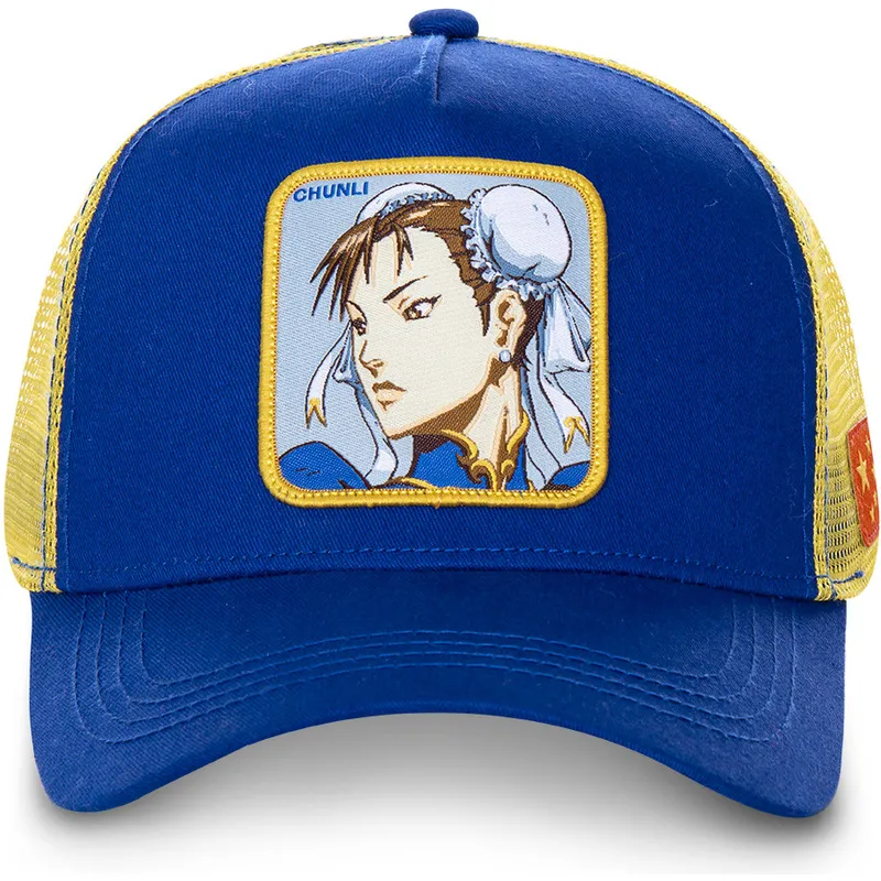 kepure-islenkta-melyna-snapback-chu-chun-li-street-fighter-capslab kepure-islenkta-melyna-snapback-chu-chun-li-street-fighter-capslab
