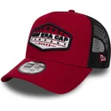 kepure-islenkta-raudona-snapback-patch-a-frame-new-era