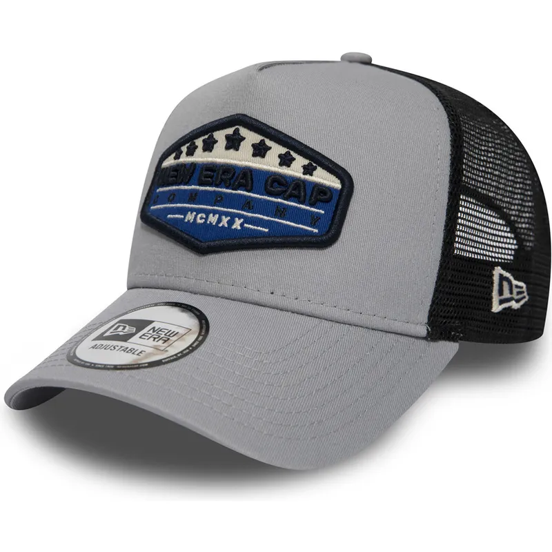 kepure-islenkta-pilka-snapback-patch-a-frame-new-era
