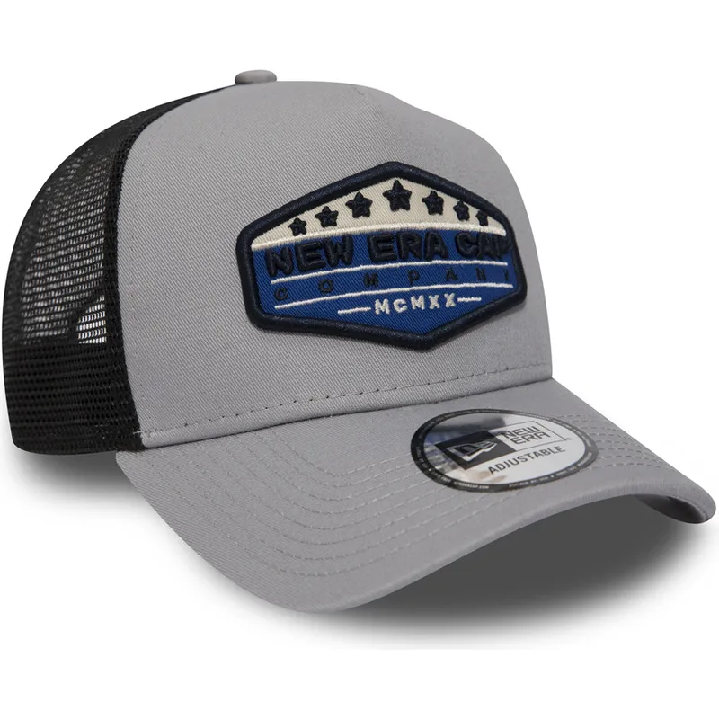 kepure-islenkta-pilka-snapback-patch-a-frame-new-era