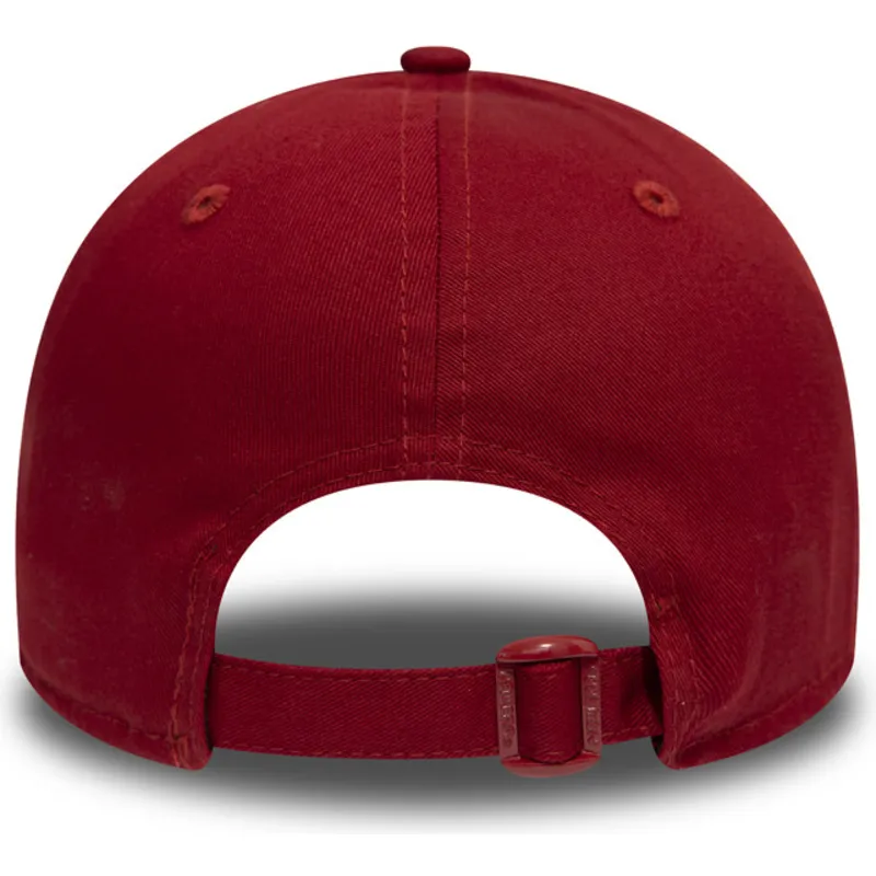 kepure-islenkta-raudona-reguliuojamas-9forty-essential-new-york-yankees-mlb-new-era