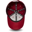 czerwona-zakrzywiona-regulowana-czapka-z-czarnym-logo-9forty-essential-new-york-yankees-mlb-od-new-era