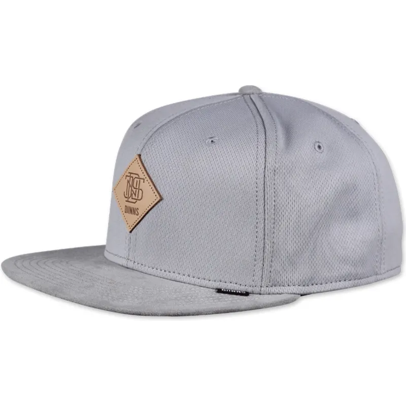 kepure-6-skydeliai-pilka-snapback-dryknit-djinns
