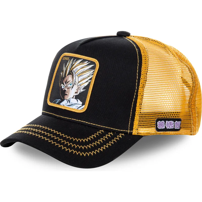 czapka-trucker-czarna-i-zolta-son-gohan-super-saiyan-2-dbzsup-dragon-ball-od-capslab