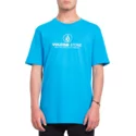 t-shirt-krotki-rekaw-niebieska-super-clean-cyan-blue-volcom