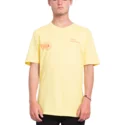 t-shirt-krotki-rekaw-zolta-free-yellow-volcom
