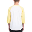 t-shirt-renkaw-3-4-biala-i-zolta-winged-peace-yellow-volcom