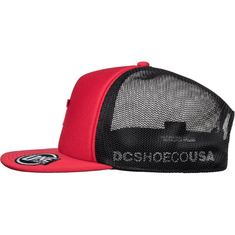 kepure-islenkta-raudona-snapback-greet-up-dc-shoes