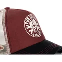kepure-islenkta-raudona-snapback-bor-von-dutch