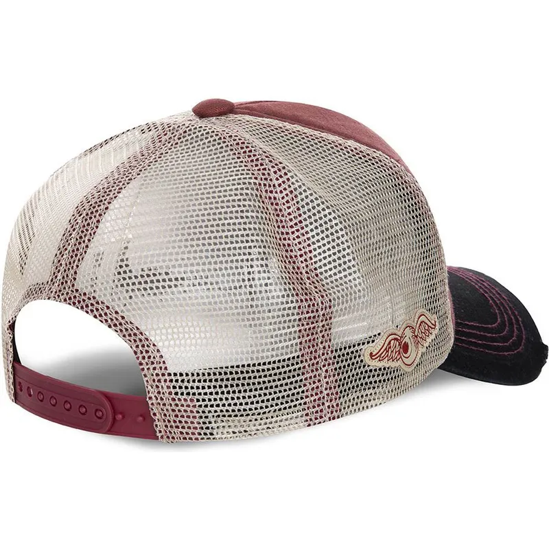 kepure-islenkta-raudona-snapback-bor-von-dutch