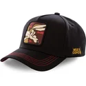 kepure-islenkta-juoda-snapback-coy3-kojotas-looney-tunes-capslab