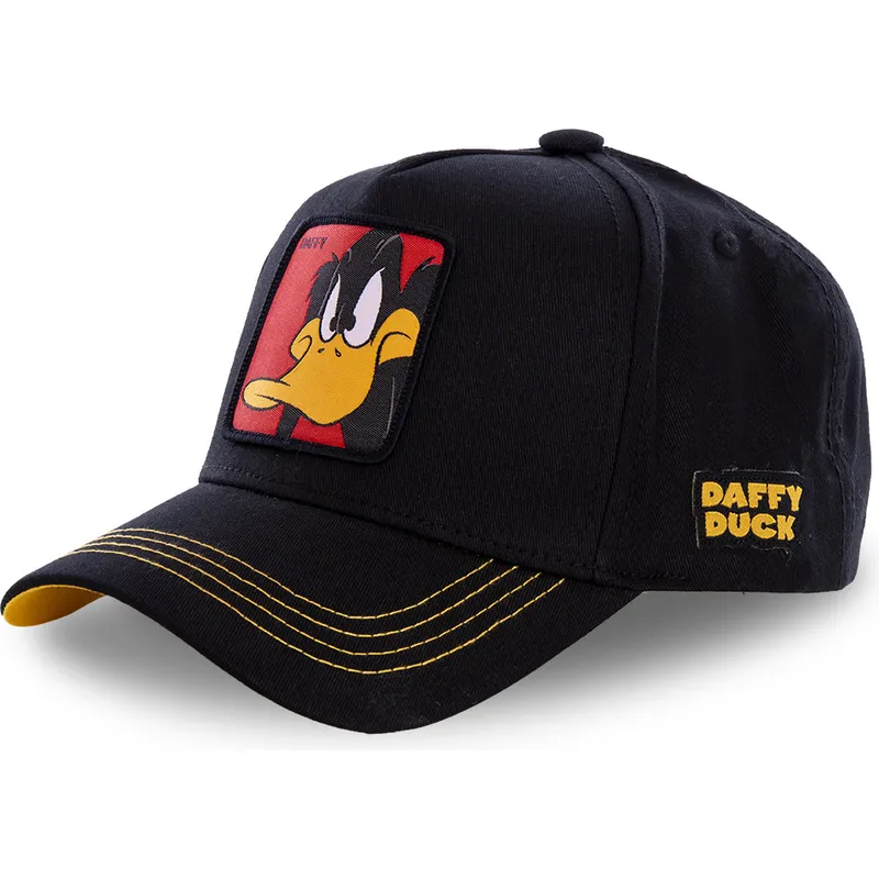 kepure-islenkta-juoda-snapback-daf3-daffy-duck-looney-tunes-capslab