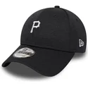 kepure-islenkta-juoda-reguliuojamas-9forty-shadow-tech-pittsburgh-pirates-mlb-new-era