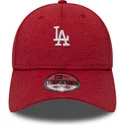 czerwona-zakrzywiona-czapka-regulowana-9forty-shadow-tech-los-angeles-dodgers-mlb-new-era
