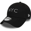 kepure-islenkta-juoda-reguliuojamas-9forty-essential-nyc-new-era