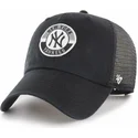 kepure-islenkta-juoda-snapback-clean-up-porter-new-york-yankees-mlb-47-brand