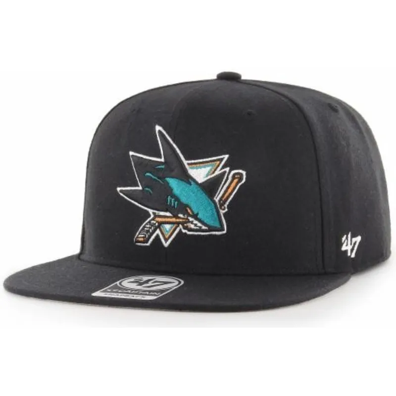kepure-plokscia-juoda-snapback-captain-no-shot-san-jose-sharks-nhl-47-brand kepure-plokscia-juoda-snapback-captain-no-shot-san-jose-sharks-nhl-47-brand