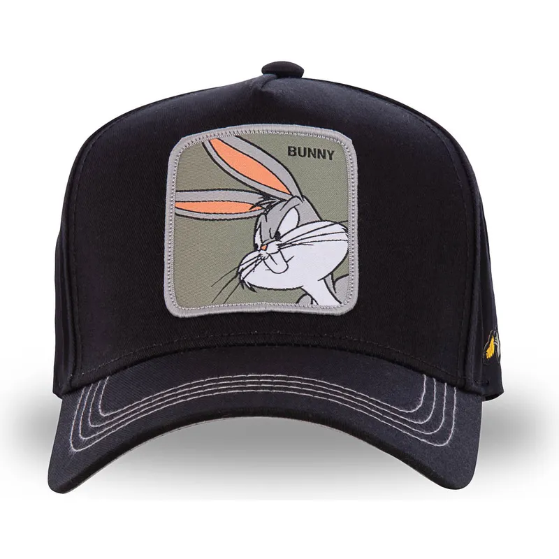 kepure-islenkta-juoda-snapback-bun3-kiskis-bagsis-looney-tunes-capslab kepure-islenkta-juoda-snapback-bun3-kiskis-bagsis-looney-tunes-capslab